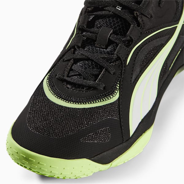 Solarstrike II Indoor Sports Shoes, Puma Black-Puma White-Fizzy Light, large-ZAF