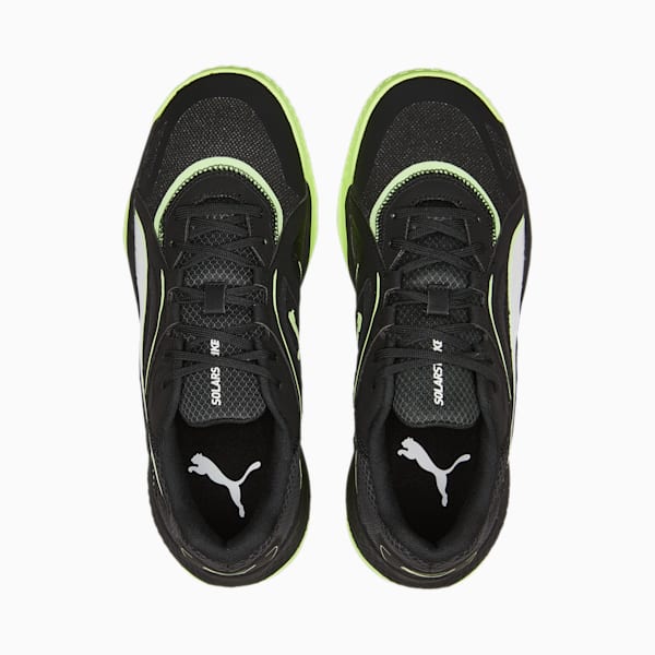 Solarstrike II Indoor Sports Shoes, Puma Black-Puma White-Fizzy Light, large-ZAF