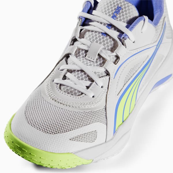 Solarstrike II Indoor Sports Shoes, Puma White-Fizzy Light-Elektro Purple, large-ZAF