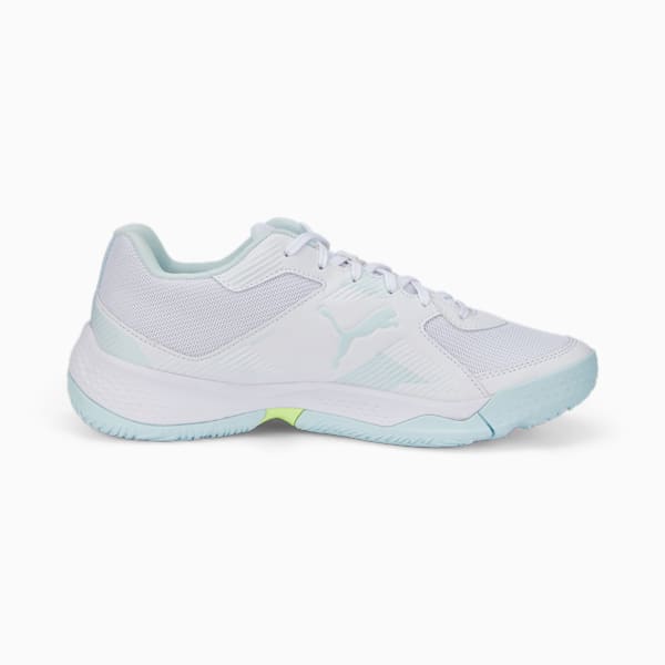 Solarflash II Indoor Sports Shoes, Puma White-Nitro Blue-Fizzy Light, large-ZAF