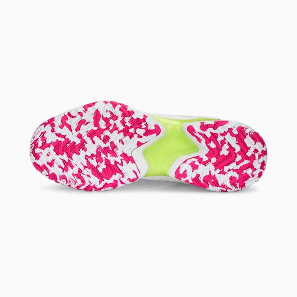 Solarattack RCT Padel Shoes, PUMA White-Ravish-Fast Yellow, large-ZAF