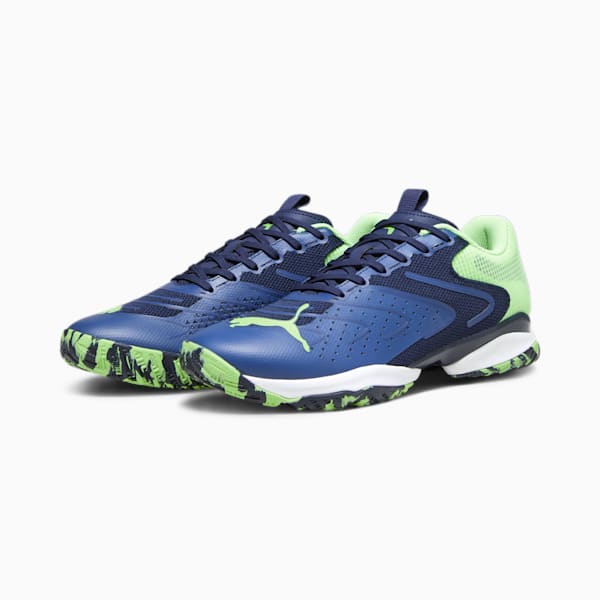 Solarattack RCT Padel Shoes, PUMA Navy-Fast Yellow-Puma White, large-ZAF