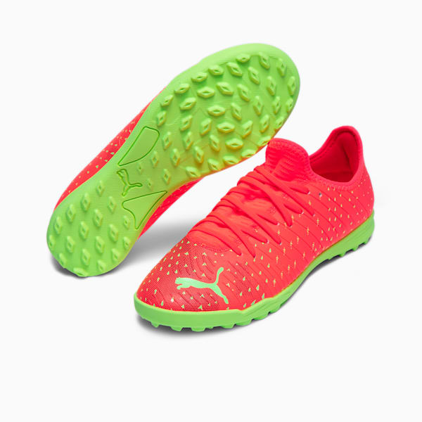 FUTURE 4.4 TT Football Boots Youth, Fiery Coral-Fizzy Light-Puma Black-Salmon, large-ZAF