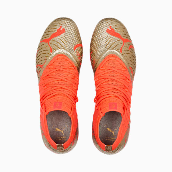 FUTURE 1.4 Neymar Jr FG/AG Football Boots Men, Fiery Coral-Gold, large-ZAF