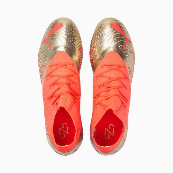 Neymar Jr FUTURE 3.4 FG/AG Football Boots Men, Fiery Coral-Gold, large-ZAF