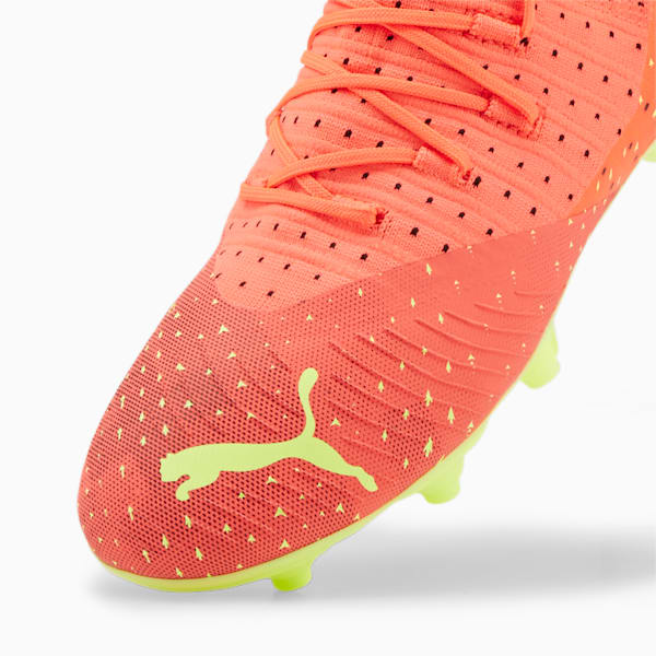 Botines de fútbol FUTURE 3.4 FG/AG juveniles, Fiery Coral-Fizzy Light-Puma Black-Salmon, large-ARG