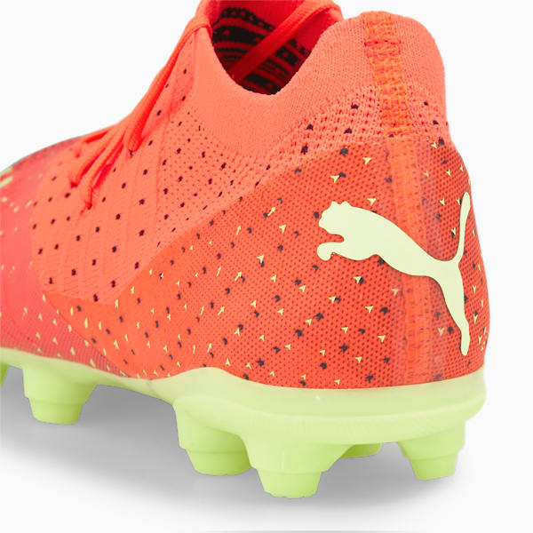 Botines de fútbol FUTURE 3.4 FG/AG juveniles, Fiery Coral-Fizzy Light-Puma Black-Salmon, large-ARG