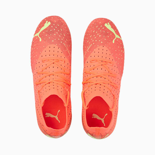 Botines de fútbol FUTURE 3.4 FG/AG juveniles, Fiery Coral-Fizzy Light-Puma Black-Salmon, large-ARG