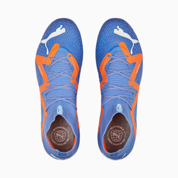 Botines de fútbol FUTURE ULTIMATE MxSG, Blue Glimmer-PUMA White-Ultra Orange, large-ARG