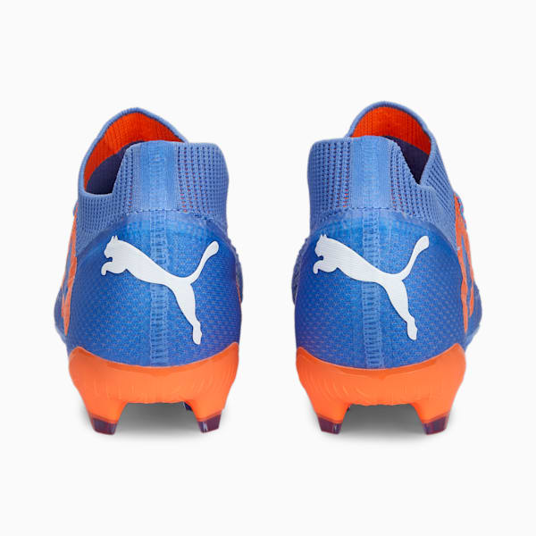 Botines de fútbol para mujer FUTURE ULTIMATE FG/AG, Blue Glimmer-PUMA White-Ultra Orange, large-ARG