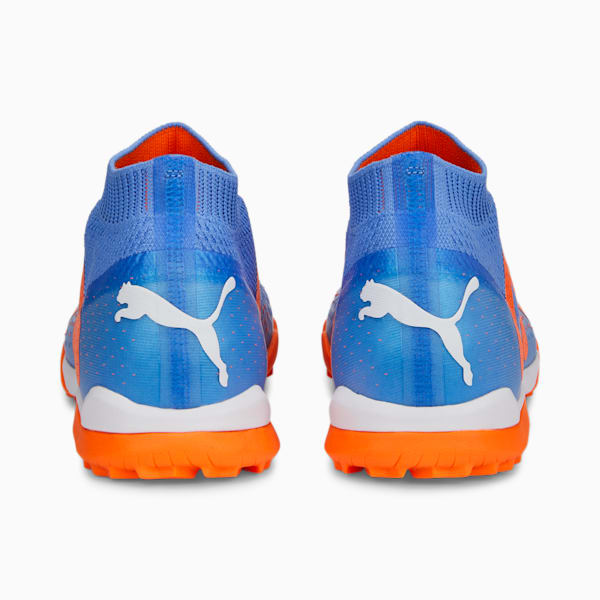 FUTURE MATCH+ LL TT Football Cleats, Blue Glimmer-PUMA White-Ultra Orange, large-ZAF