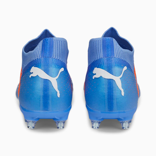 FUTURE Match MxSG Football Boots Unisex, Blue Glimmer-PUMA White-Ultra Orange, large-ZAF