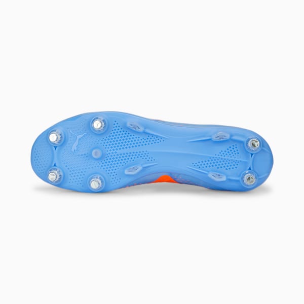 FUTURE Match MxSG Football Boots Unisex, Blue Glimmer-PUMA White-Ultra Orange, large-ZAF