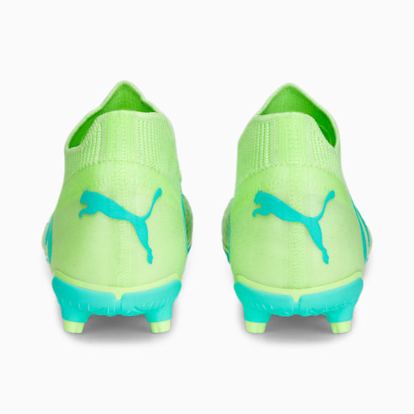 FUTURE Match FG/AG Football Boots Youth, Fast Yellow-PUMA Black-Electric Peppermint, large-ZAF