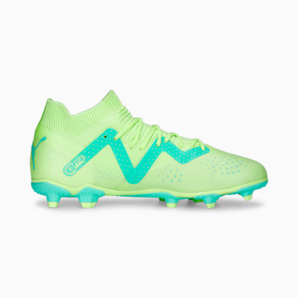 FUTURE Match FG/AG Football Boots Youth, Fast Yellow-PUMA Black-Electric Peppermint, large-ZAF