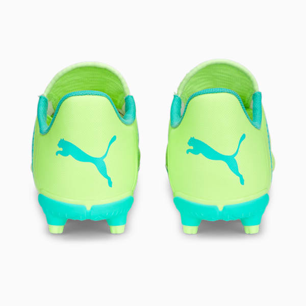 FUTURE Play FG/AG Football Boots Youth, Fast Yellow-PUMA Black-Electric Peppermint, large-ZAF