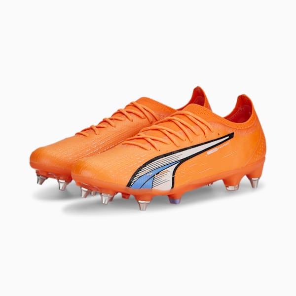 ULTRA ULTIMATE MxSG Football Boots Adults, Ultra Orange-PUMA White-Blue Glimmer, large-ZAF