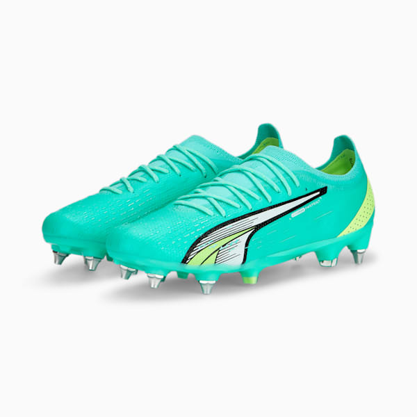 ULTRA ULTIMATE MxSG Football Boots Adults, Electric Peppermint-PUMA White-Fast Yellow, large-ZAF