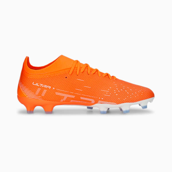 ULTRA Match FG/AG Football Boots Men, Ultra Orange-PUMA White-Blue Glimmer, large-ZAF