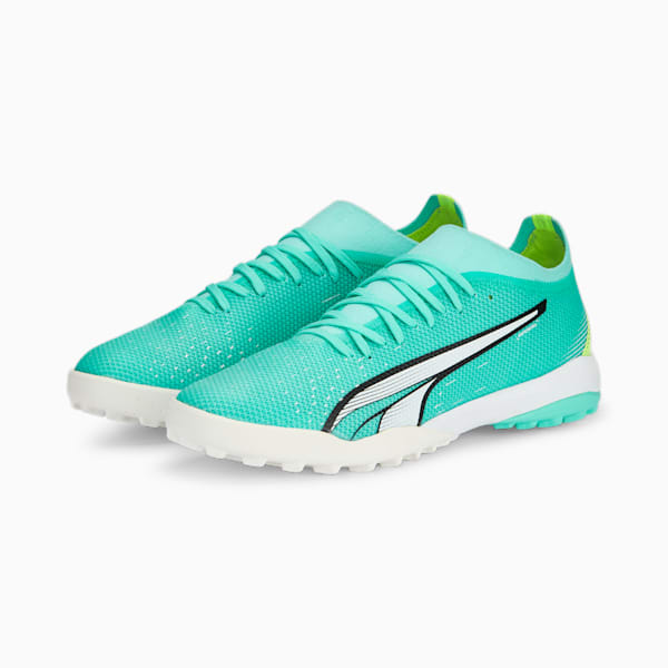 ULTRA Match TT Football Boots Men, Electric Peppermint-PUMA White-Fast Yellow, large-ZAF