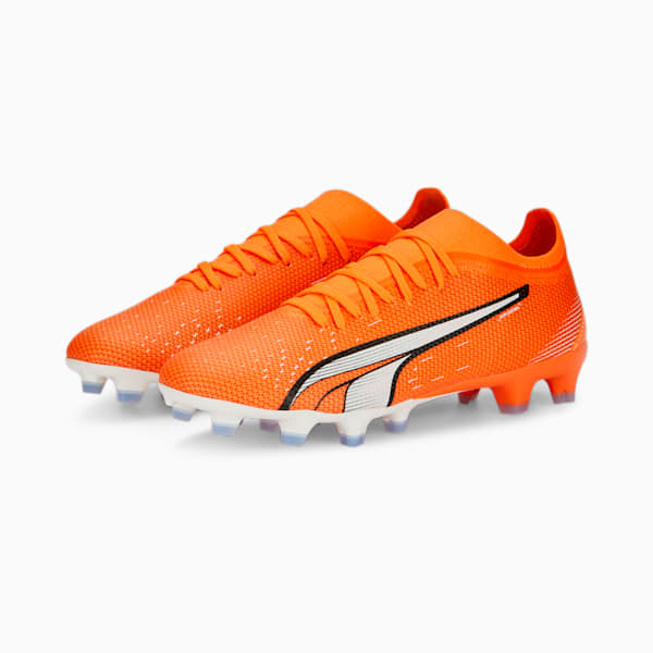 ULTRA Match FG/AG Football Boots Women, Ultra Orange-PUMA White-Blue Glimmer, large-ZAF