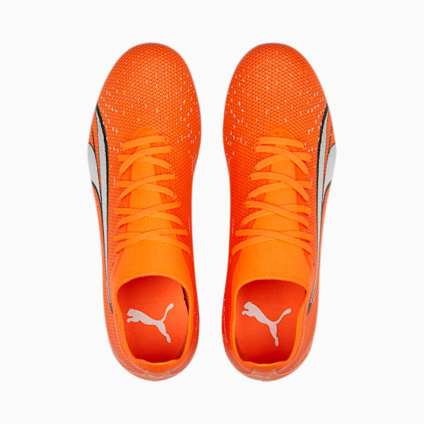 ULTRA Match FG/AG Football Boots Women, Ultra Orange-PUMA White-Blue Glimmer, large-ZAF