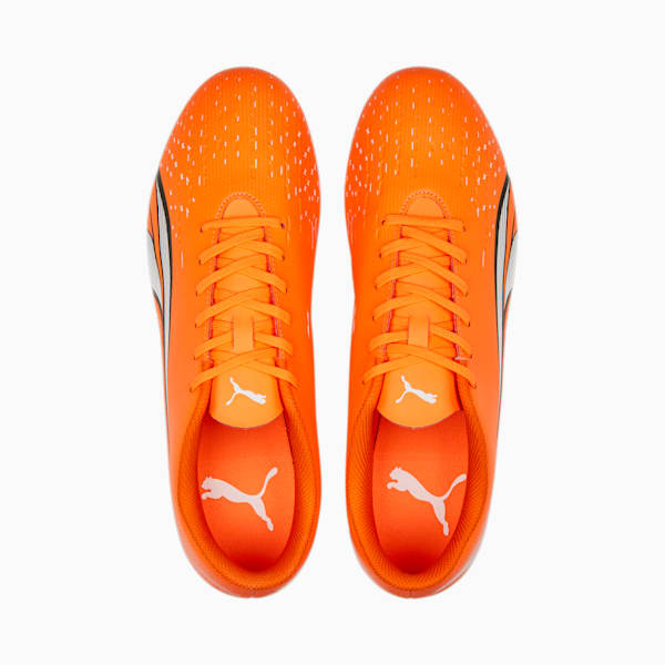 ULTRA Play FG/AG Football Boots Men, Ultra Orange-PUMA White-Blue Glimmer, large-ZAF