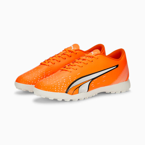 ULTRA Play TT Football Boots Men, Ultra Orange-PUMA White-Blue Glimmer, large-ZAF