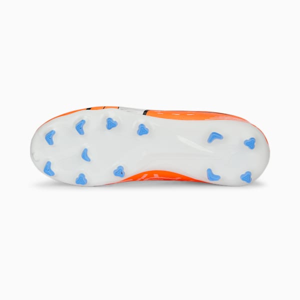 ULTRA Play FG/AG Football Boots Youth, Ultra Orange-PUMA White-Blue Glimmer, large-ZAF