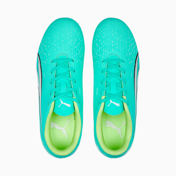 ULTRA Play FG/AG Football Boots Youth, Electric Peppermint-PUMA White-Fast Yellow, large-ZAF