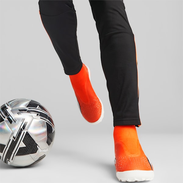ULTRA Match+ LL TT Football Boots Men, Ultra Orange-PUMA White-Blue Glimmer, large-ZAF