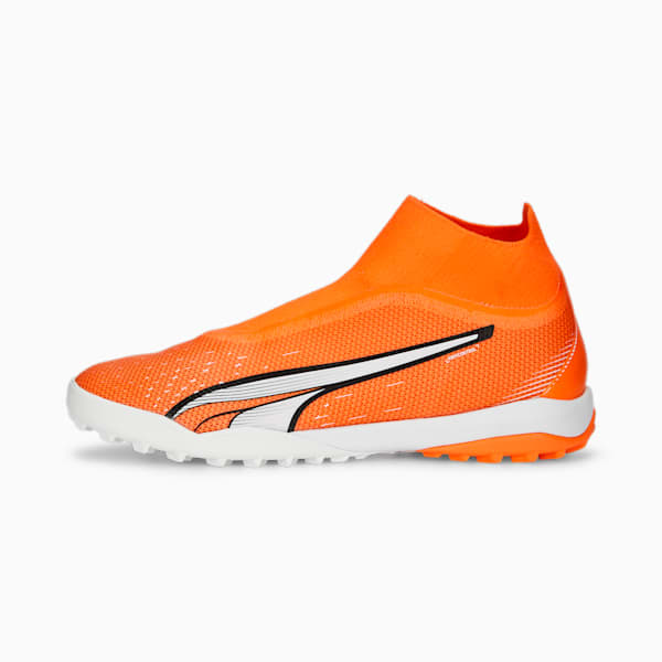 ULTRA Match+ LL TT Football Boots Men, Ultra Orange-PUMA White-Blue Glimmer, large-ZAF
