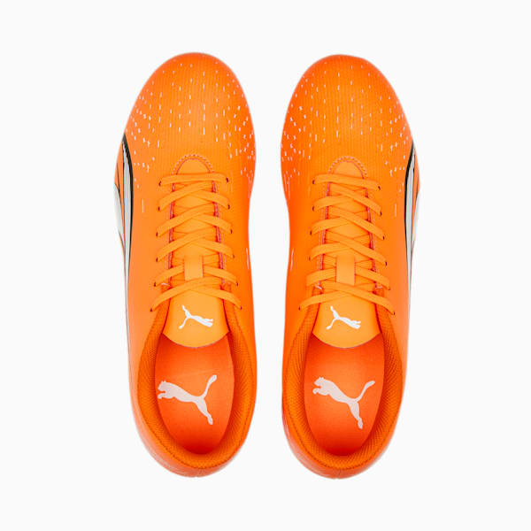 ULTRA Play FG/AG Football Boots Women, Ultra Orange-PUMA White-Blue Glimmer, large-ZAF