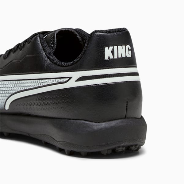 Tacos de fútbol juvenil KING MATCH TT, PUMA Black-PUMA White, large-MEX