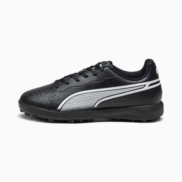 Tacos de fútbol juvenil KING MATCH TT, PUMA Black-PUMA White, large-MEX
