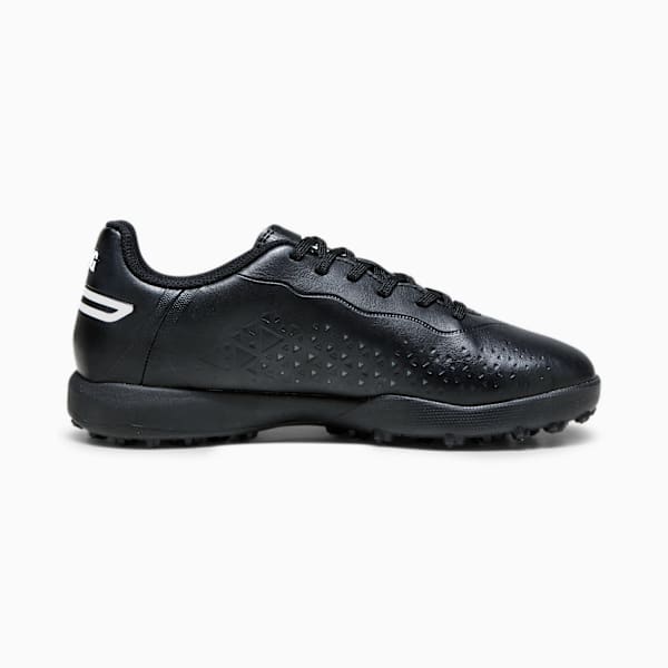 Tacos de fútbol juvenil KING MATCH TT, PUMA Black-PUMA White, large-MEX