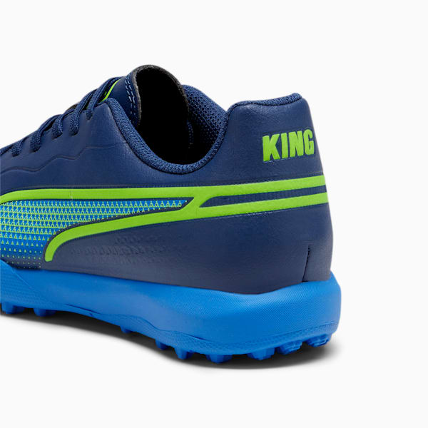 Botines de futsal Puma KING MATCH TT para niños, Persian Blue-Pro Green-Ultra Blue, large-ARG