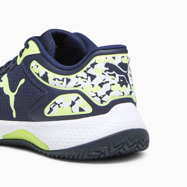 Solarcourt RCT Padel Shoes, PUMA Navy-Fast Yellow-Puma White, large-ZAF