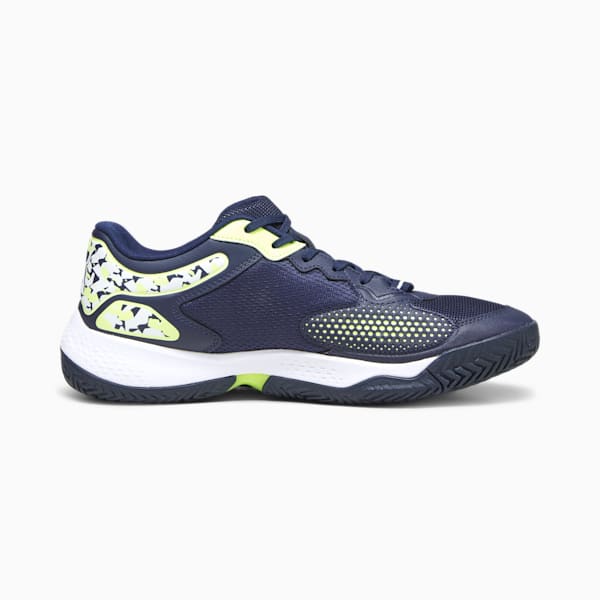 Solarcourt RCT Padel Shoes, PUMA Navy-Fast Yellow-Puma White, large-ZAF