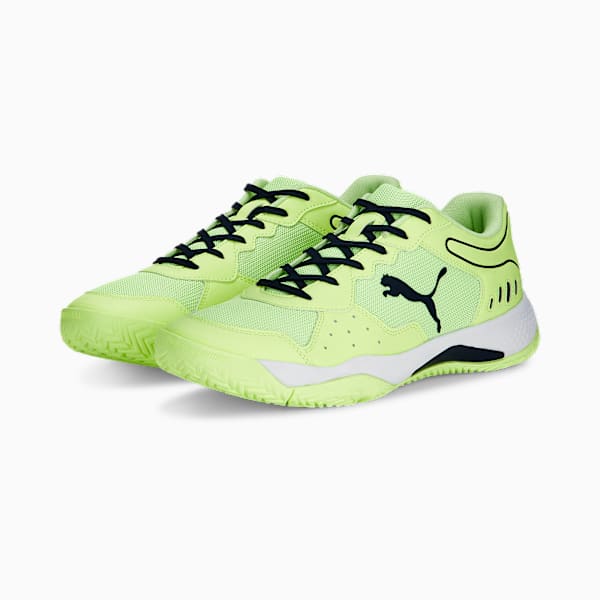 Solarsmash RCT Padel Shoes, Fast Yellow-PUMA Navy-PUMA White, large-MEX