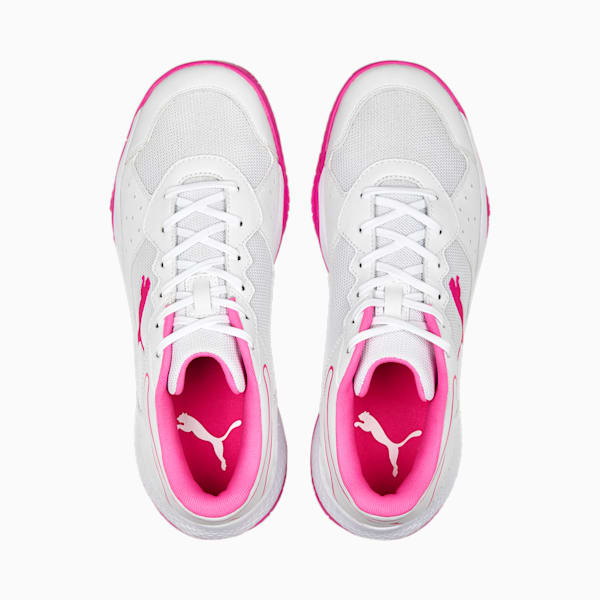 Solarsmash RCT Padel Shoes, PUMA White-Ravish-Fast Yellow, large-ZAF