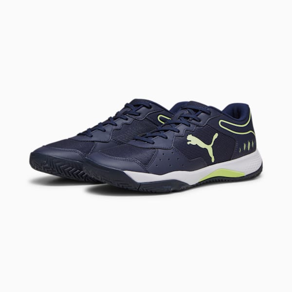 Solarsmash RCT Padel Shoes, PUMA Navy-Fast Yellow-Puma White, large-ZAF