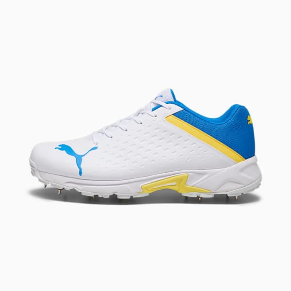 PUMA Spike 22.2 Cricket Shoes Men, PUMA White-Yellow Blaze-Ultra Blue, large-ZAF