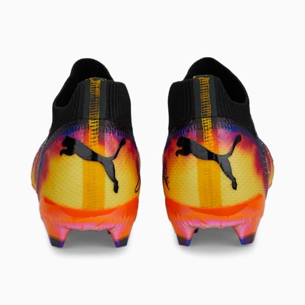 FUTURE ULTIMATE ELM FG/AG Football Boots Unisex, Team Violet-PUMA Black-Yellow Sizzle-Rickie Orange, large-ZAF