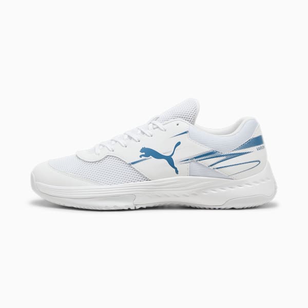 Varion II Handball Shoes, PUMA White-Blue Horizon, large-ZAF