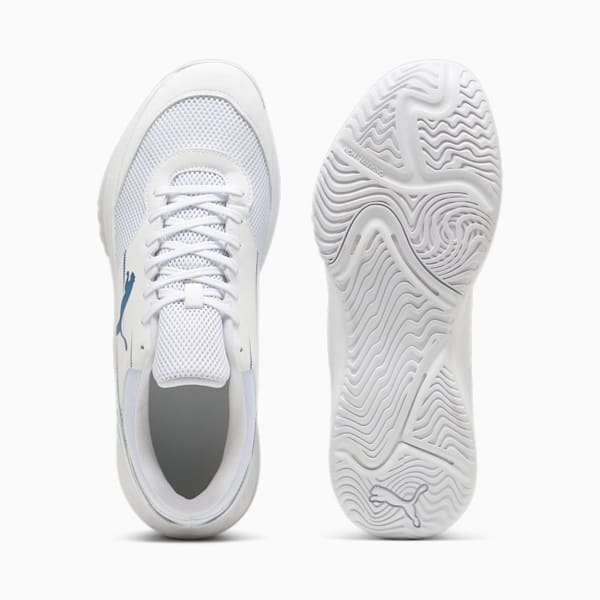 Varion II Handball Shoes, PUMA White-Blue Horizon, large-ZAF