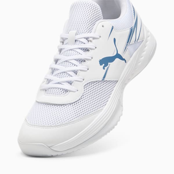 Varion II Handball Shoes, PUMA White-Blue Horizon, large-ZAF