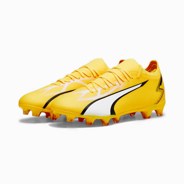ULTRA MATCH FG/AG Football Boots Unisex, Yellow Blaze-PUMA White-PUMA Black, large-ZAF