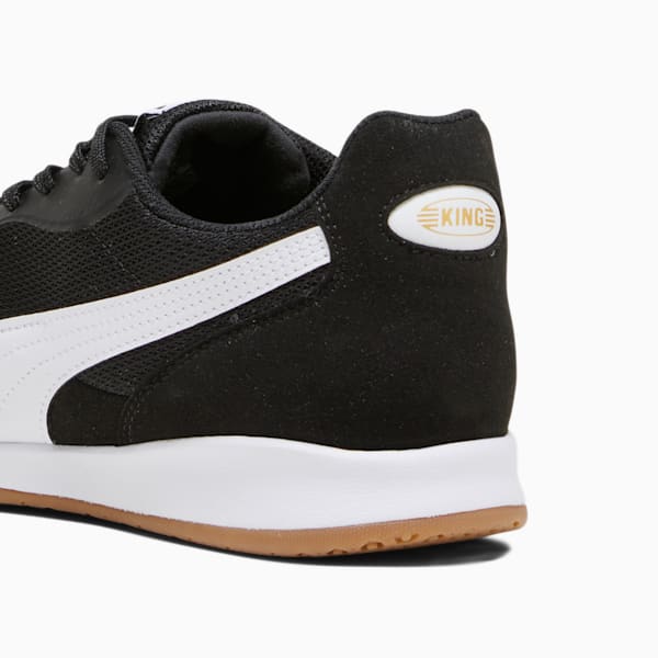 KING TOP IT Football Boots, PUMA Black-PUMA White-PUMA Gold, large-MEX