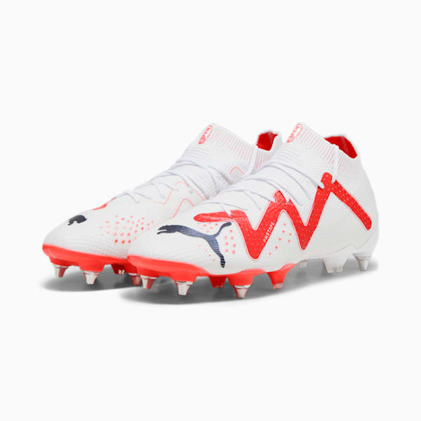 FUTURE ULTIMATE MxSG Men's Football Boots, PUMA White-PUMA Black-Fire Orchid, large-ZAF